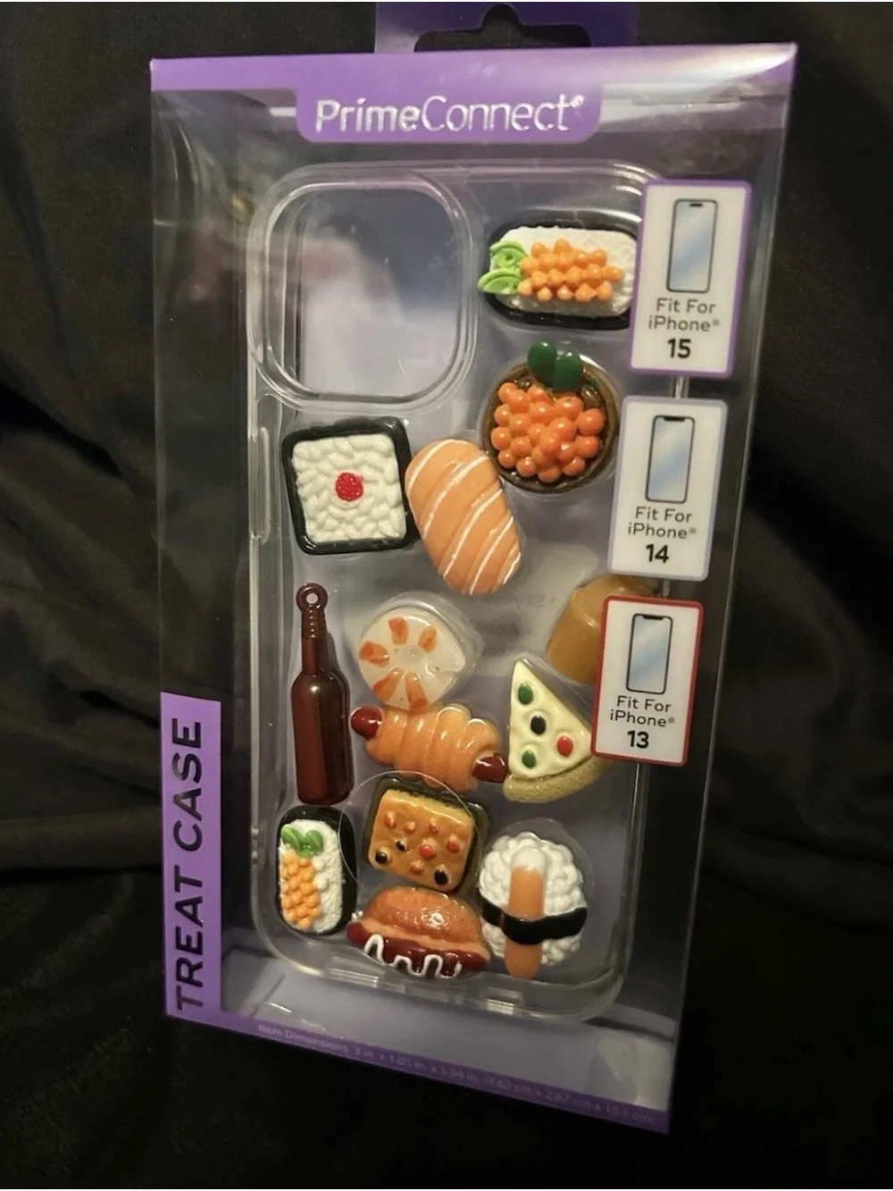 Treat Case Decorative Food Charm Clear Phone Case for iPhone